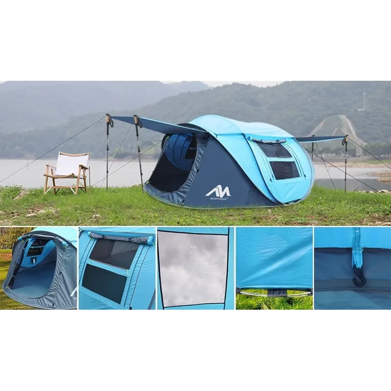 Namiot Kempingowy Ayamaya Ayaostb Turystyczny 3-4 Osobowy Wodoodporny Duży