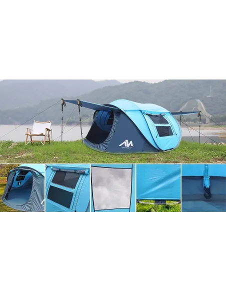 Namiot Kempingowy Ayamaya Ayaostb Turystyczny 3-4 Osobowy Wodoodporny Duży
