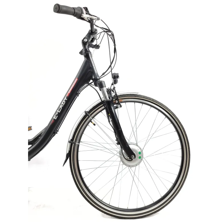 Elektryczny Rower Miejski Damski Nexus 7 5 Trybów Wspomaganie Amortyzacja