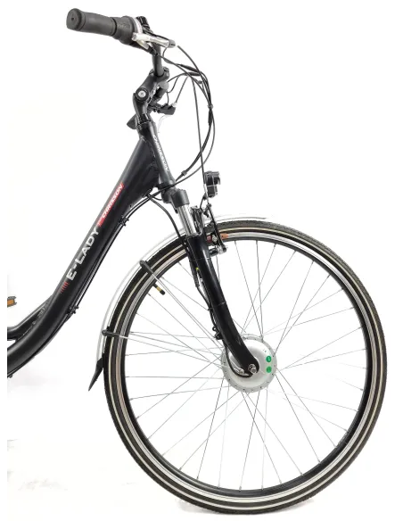 Elektryczny Rower Miejski Damski Nexus 7 5 Trybów Wspomaganie Amortyzacja