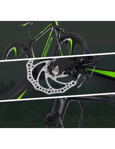 Rower Górski MTB 29 Tarcze Amortyzowany Męski Damski Hardtail Góral Stalowy