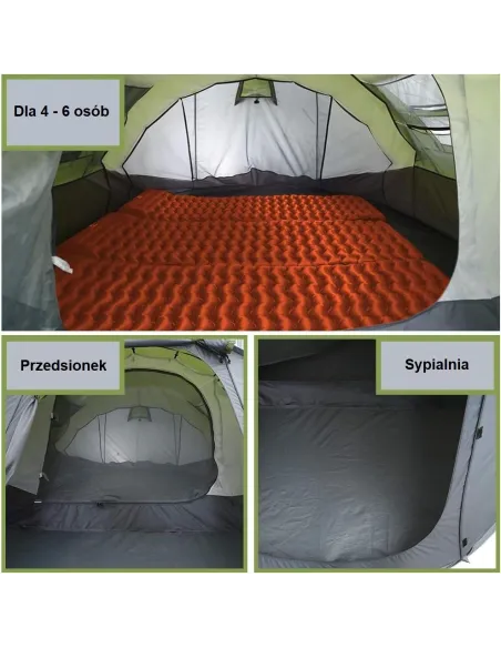 Namiot Turystyczny Ayamaya Kempingowy 6 Osobowy Rodzinny Duży Wodoodporny