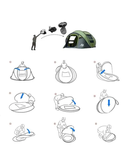 Namiot Turystyczny Ayamaya Kempingowy 6 Osobowy Rodzinny Duży Wodoodporny