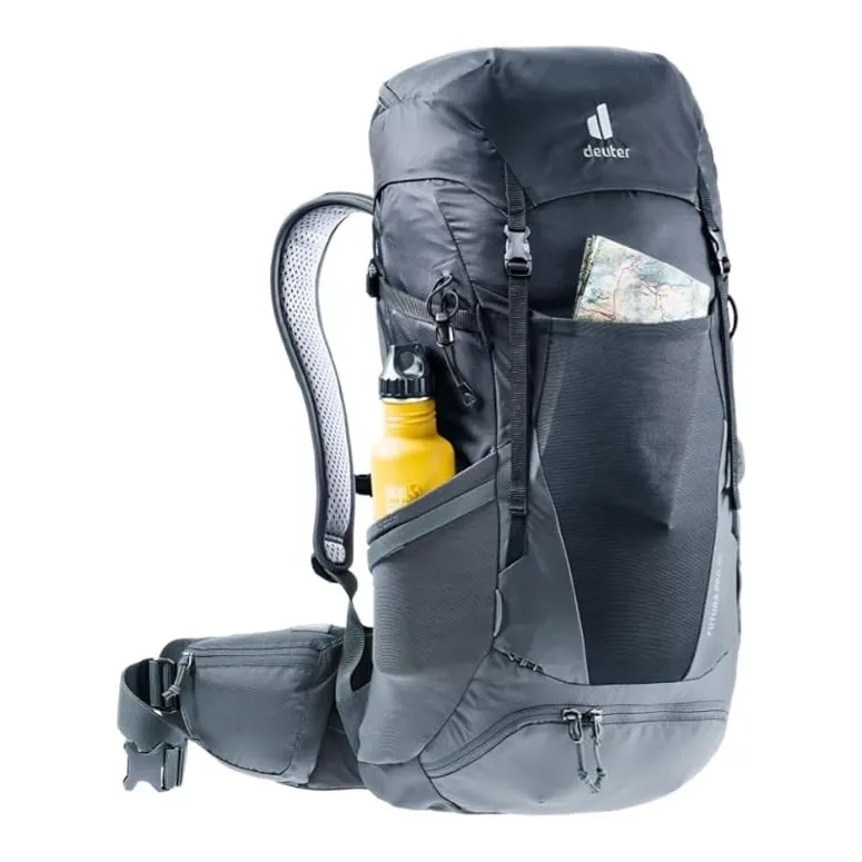 Plecak Trekkingowy Deuter Futura Pro 36 Turystyczny Pas Biodrowy Grafitowy
