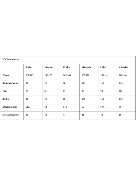 Kamizelka Ochronna Poc Spine VPD 2.0 Rowerowa Ochraniacz Na Plecy r. M Slim