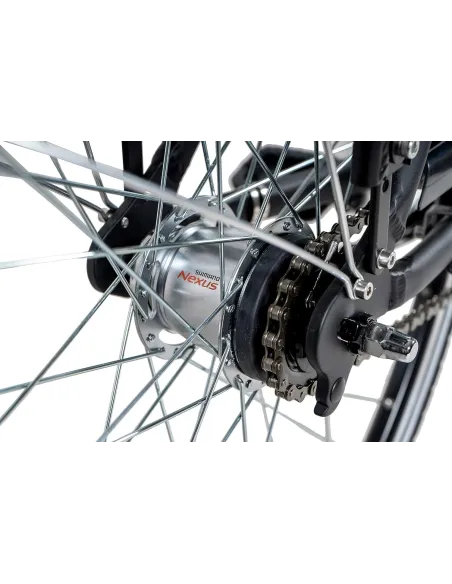 Elektryczny Rower Miejski Damski Nexus 7 Amortyzacja 5 Trybów Wspomaganie