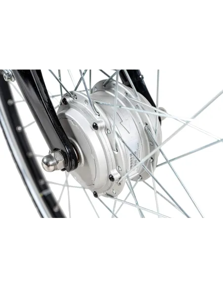 Elektryczny Rower Miejski Damski Nexus 7 Amortyzacja 5 Trybów Wspomaganie