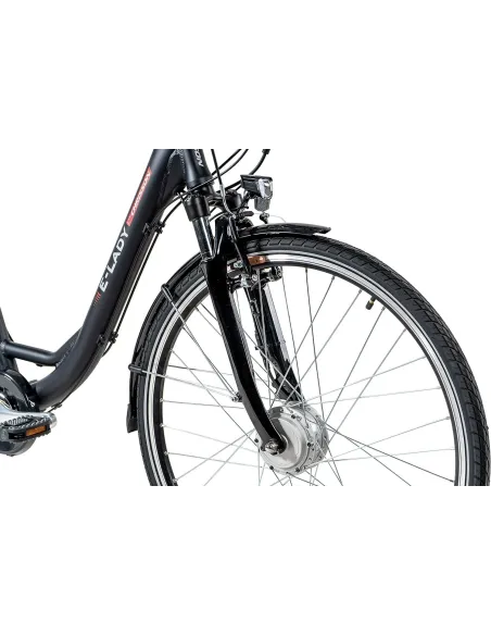 Elektryczny Rower Miejski Damski Nexus 7 Amortyzacja 5 Trybów Wspomaganie