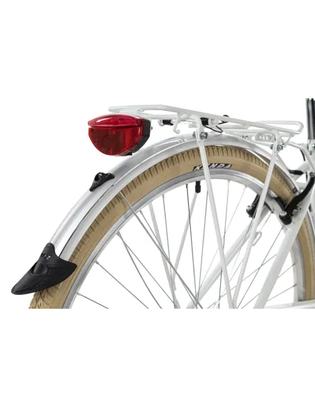 Rower Miejski Damski 28 Błotniki Bagażnik Światła Dzwonek Koszyk Odblaski