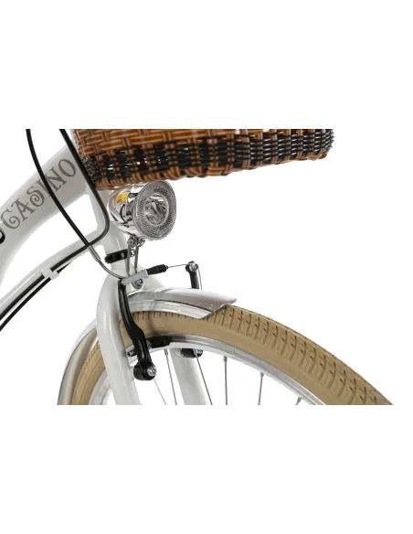 Rower Miejski Damski 28 Błotniki Bagażnik Światła Dzwonek Koszyk Odblaski