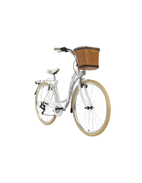 Rower Miejski Damski 28 Błotniki Bagażnik Światła Dzwonek Koszyk Odblaski