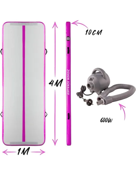 Dmuchana Mata Gimnastyczna AirTrack Nordic Materac Ścieżka Do Ćwiczeń 4M