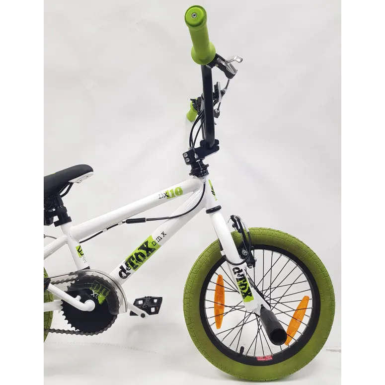 Rower BMX 16 Dziecięcy Freestyle Stalowy Dzwonek Pegi Odblaski Rotor 360