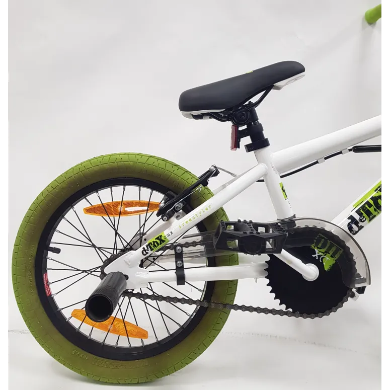 Rower BMX 16 Dziecięcy Freestyle Stalowy Dzwonek Pegi Odblaski Rotor 360
