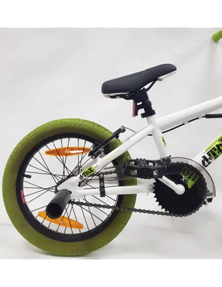 Rower BMX 16 Dziecięcy Freestyle Stalowy Dzwonek Pegi Odblaski Rotor 360