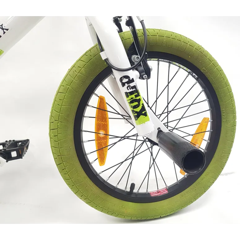 Rower BMX 16 Dziecięcy Freestyle Stalowy Dzwonek Pegi Odblaski Rotor 360