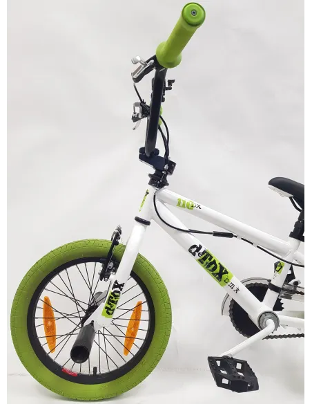 Rower BMX 16 Dziecięcy Freestyle Stalowy Dzwonek Pegi Odblaski Rotor 360