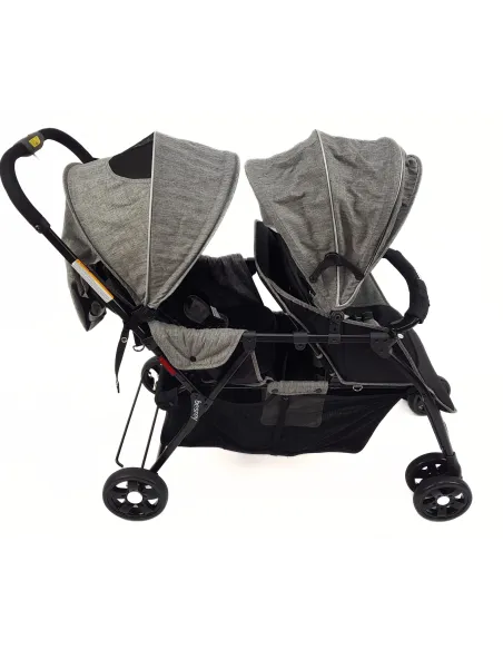 Wózek Bliźniaczy Duo Besrey Rok Po Roku Podwójny Spacerowy Dziecięcy Folia