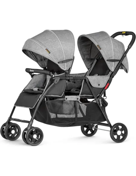 Wózek Bliźniaczy Duo Besrey Rok Po Roku Podwójny Spacerowy Dziecięcy Folia