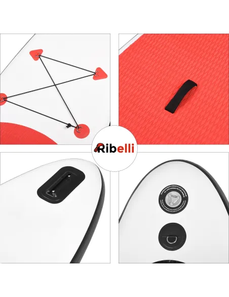 Deska SUP Pompowana Ribelli Stand Up Paddle Do Pływania Z Wiosłem Zestaw