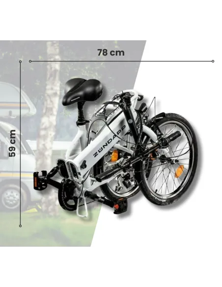 Elektryczny Rower Miejski 20 Składany Revo 3 Tryby Wspomaganie Oświetlenie