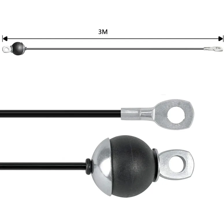 Linka Do Wyciągu Stalowa Libershine Gym Cable Powlekana Na Siłownie 3m 5mm