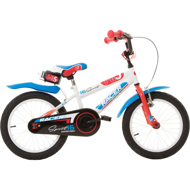 Rower Dziecięcy Chłopięcy 16 Stalowy Dzwonek Błotniki Kółka Boczne Bidon