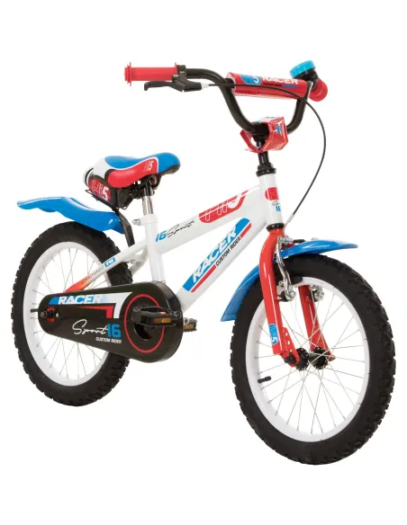 Rower Dziecięcy Chłopięcy 16 Stalowy Dzwonek Błotniki Kółka Boczne Bidon