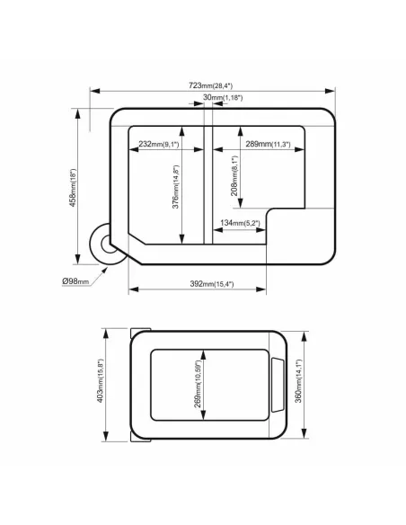 Lodówka Turystyczna Yeticool TX50 Samochodowa Sprężarkowa Przenośna 50 L
