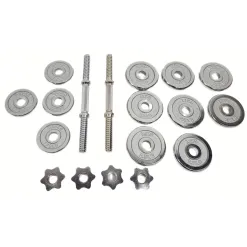 Zestaw Hantli Treningowych Gryf Regulowane Sztangielki Do Ćwiczeń 2x7,5 kg