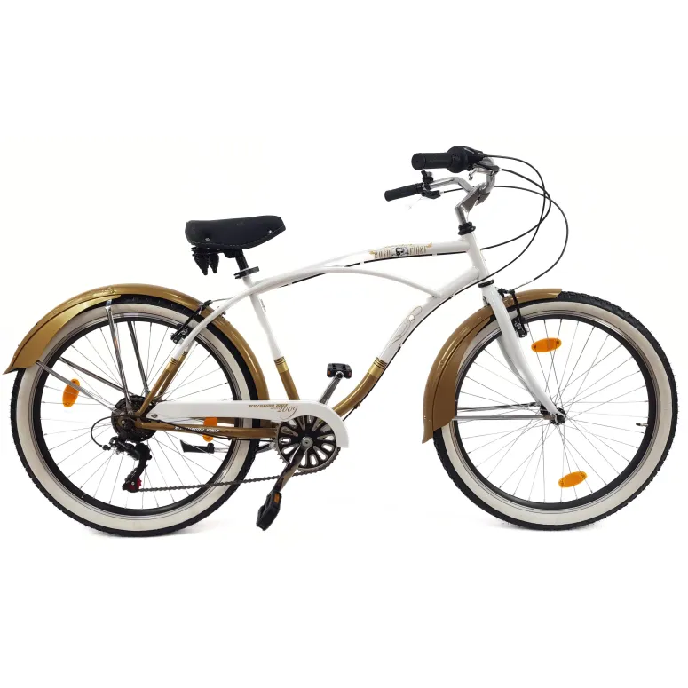 Rower Miejski Męski 26 Beach Cruiser Retro Revo Błotniki Dzwonek Stopka