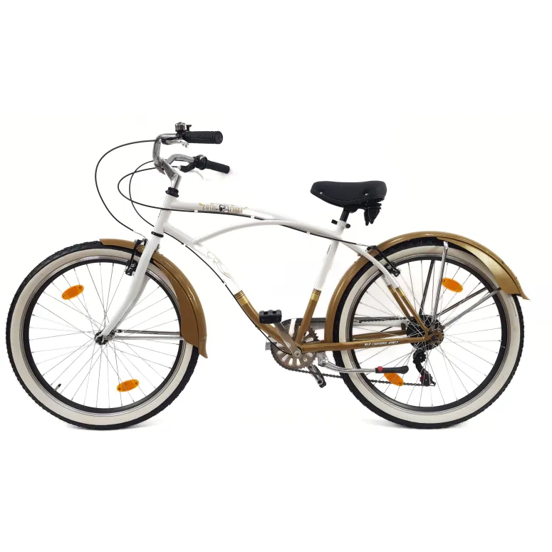 Rower Miejski Męski 26 Beach Cruiser Retro Revo Błotniki Dzwonek Stopka