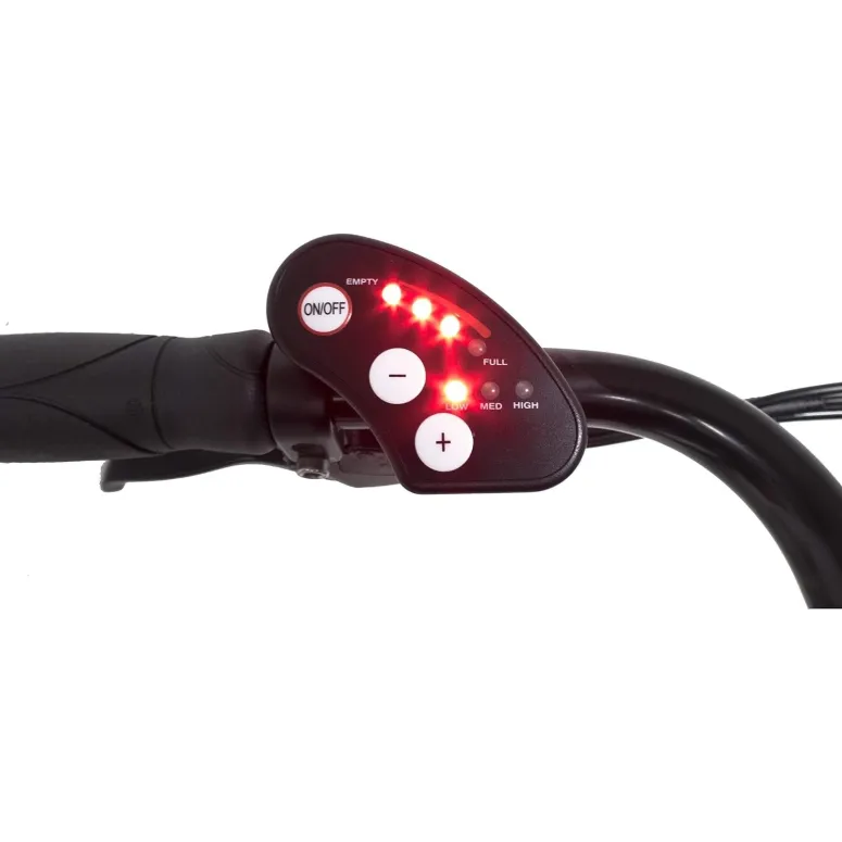 Elektryczny Rower Miejski 26 Damski Wspomaganie 3 Tryby Bagażnik Światła