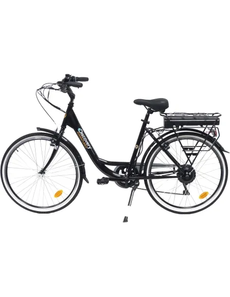 Elektryczny Rower Miejski 26 Damski Wspomaganie 3 Tryby Bagażnik Światła