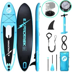 Deska SUP Pompowana Exprotrek Zestaw Z Wiosłem Do Pływania Paddle 305 cm