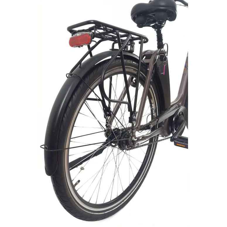 Elektryczny Rower Miejski 28 Wspomaganie 5 Trybów Nexus 7 Bagażnik Światła