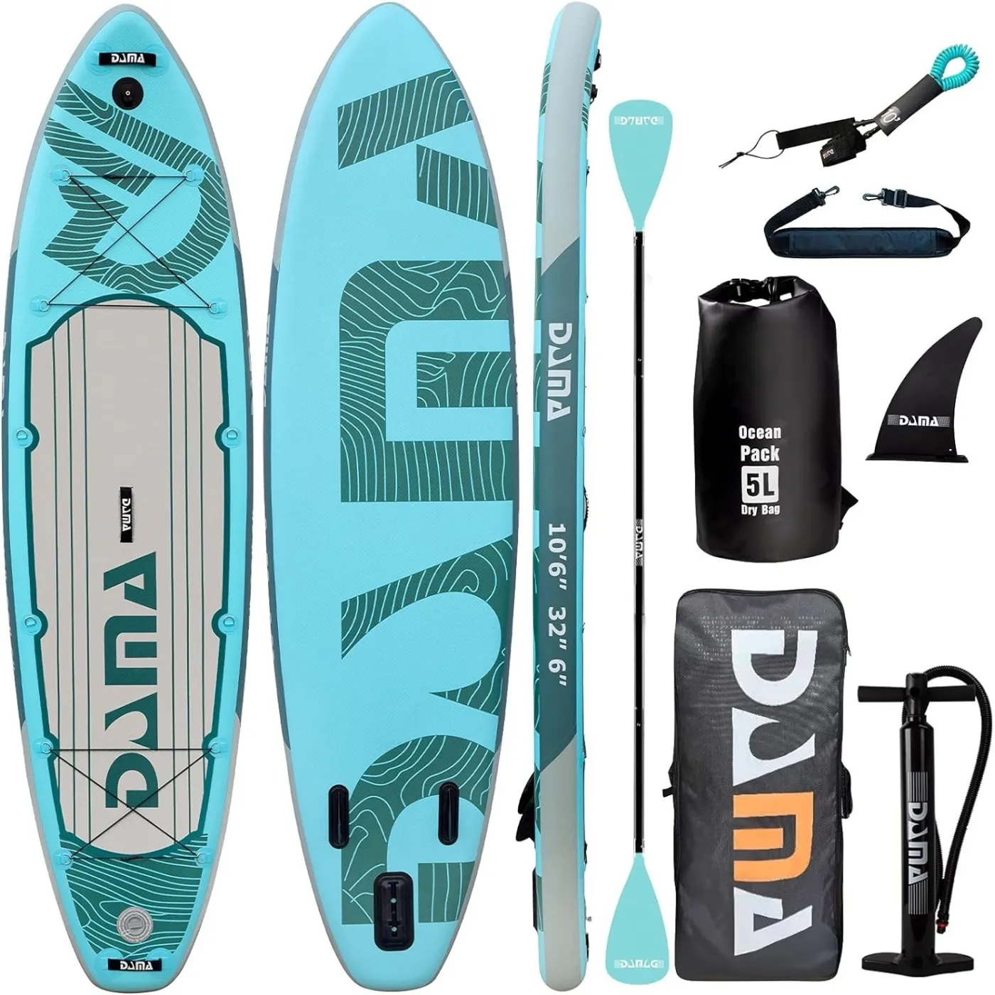 Deska SUP Pompowana Dama Zestaw Paddle Board Z Wiosłem Do Pływania 320cm