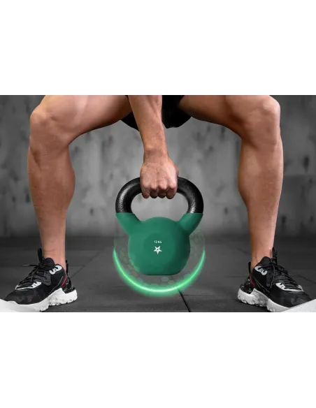 Kettlebell Yes4All Odważnik Hantel Z Gumową Powłoką Do Ćwiczeń Fitness 12kg