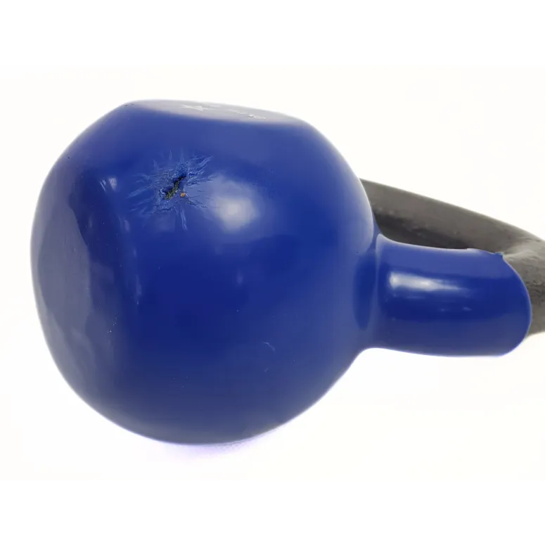 Kettlebell Yes4All Odważnik PVC Żeliwny Niebieski Ciężar Do Ćwiczeń 11.3 kg