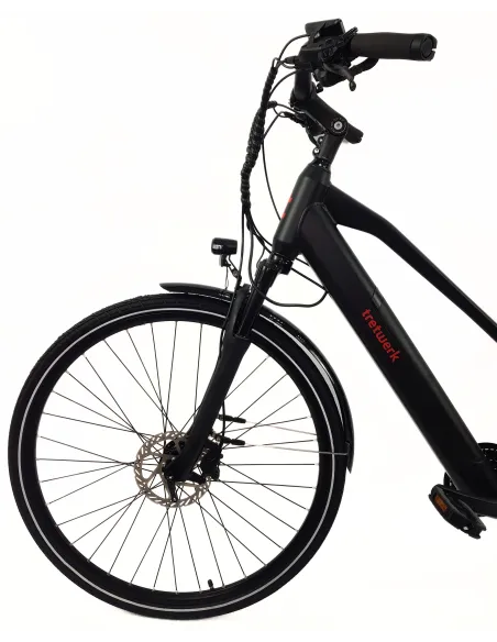 Elektryczny Rower Trekkingowy 28 Alu Wspomaganie 5 Trybów Bagażnik Światła