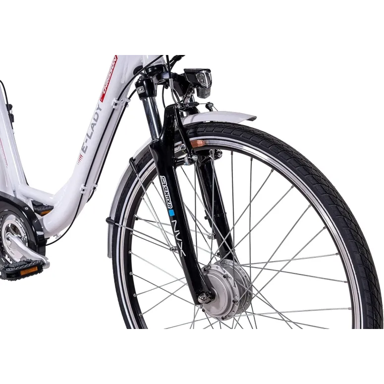 Elektryczny Rower Miejski 28 Alu Damski Altus Wspomaganie 5 Trybów Bagażnik