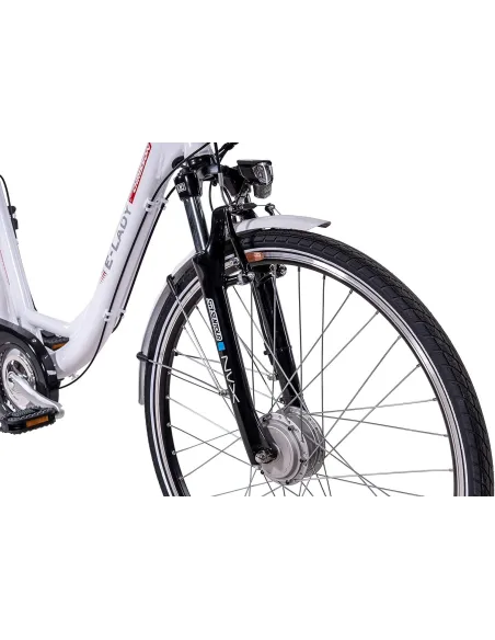 Elektryczny Rower Miejski 28 Alu Damski Altus Wspomaganie 5 Trybów Bagażnik