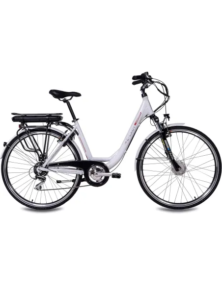 Elektryczny Rower Miejski 28 Alu Damski Altus Wspomaganie 5 Trybów Bagażnik