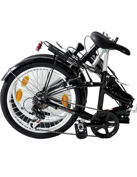 Rower Składany 20 Aluminium Revoshift Damski Męski Światła Dzwonek Stopka