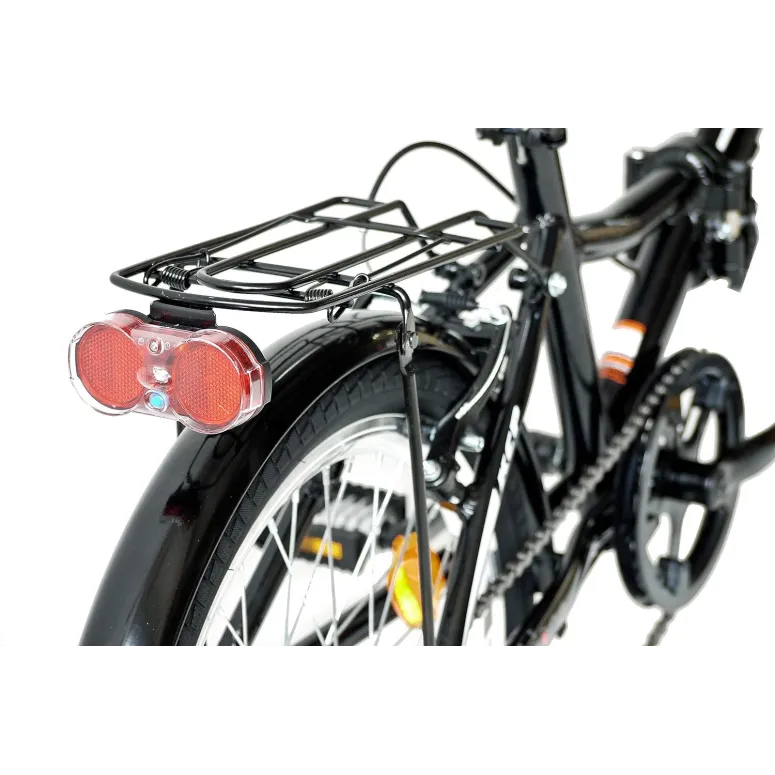 Rower Składany 20 Aluminium Revoshift Damski Męski Światła Dzwonek Stopka