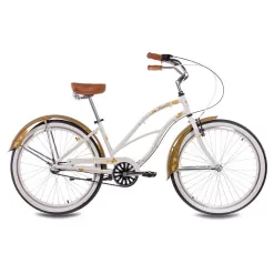 Rower Miejski 26 Alu Damski Beach Cruiser Retro Nexus 3 Błotniki Dzwonek