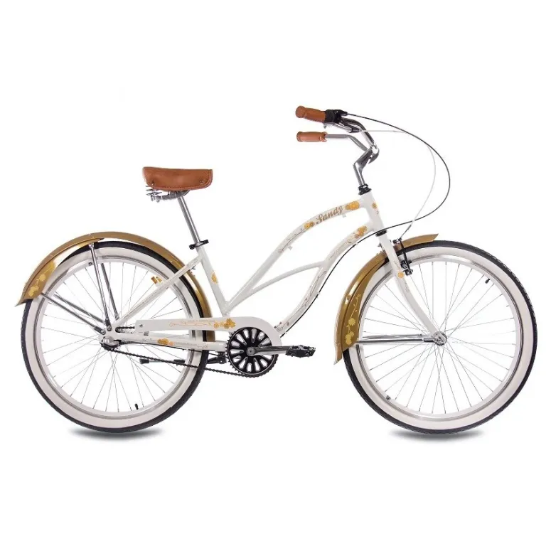 Rower Miejski 26 Alu Damski Beach Cruiser Retro Nexus 3 Błotniki Dzwonek