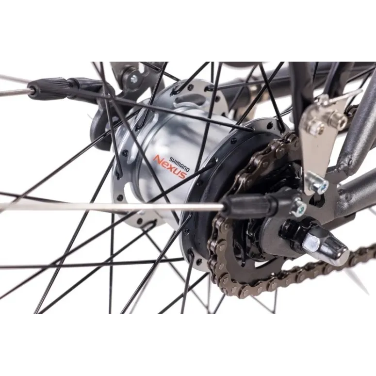 Rower Miejski 28 Damski Nexus 7 Kontra Błotniki Bagażnik Dzwonek Światła