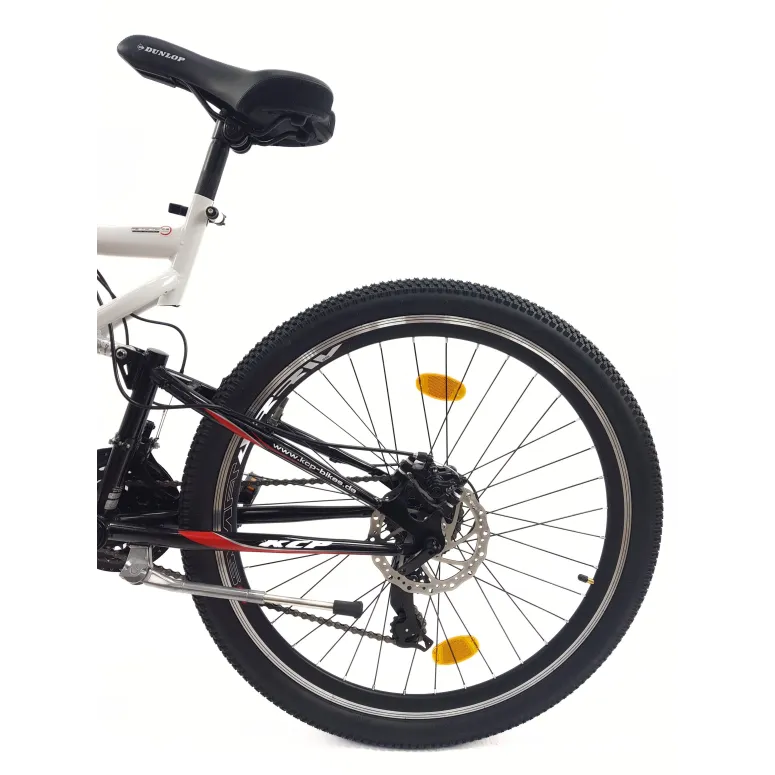 Rower Górski 26 Stal MTB Młodzieżowy Pełna Amortyzacja Tarcze Cyngle Stopka