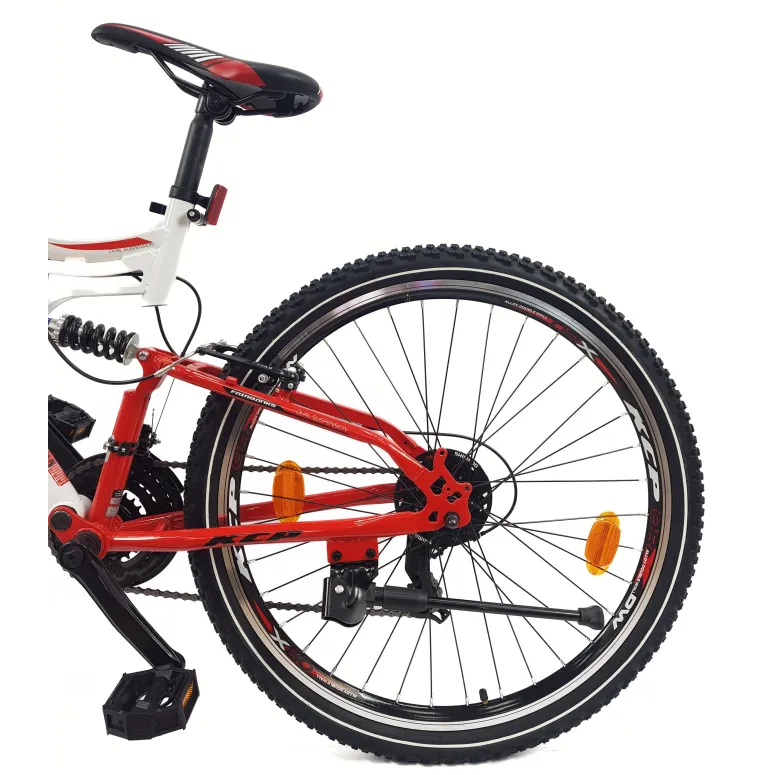 Rower Górski 26 Stal Młodzieżowy Pełna Amortyzacja Revoshift Tarcza Stopka